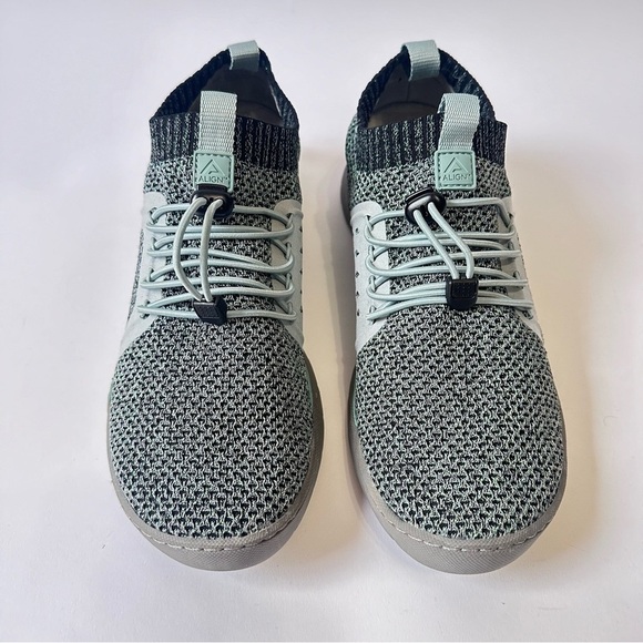 Align Women's Torri Mint shimmer nursing shoes elastic pull-on knit sneakers - Picture 3 of 10
